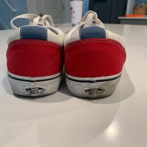 Vans Classic Blue and White Canvas Shoes